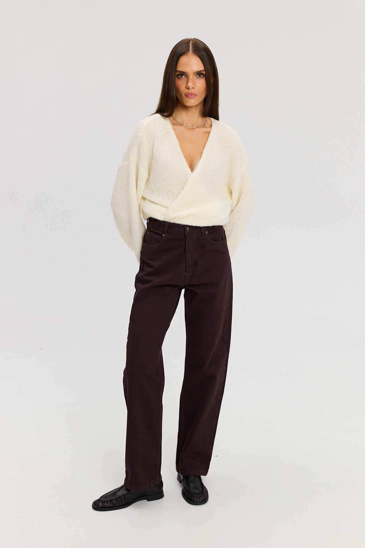 Sweter kardigan Ingrid cream