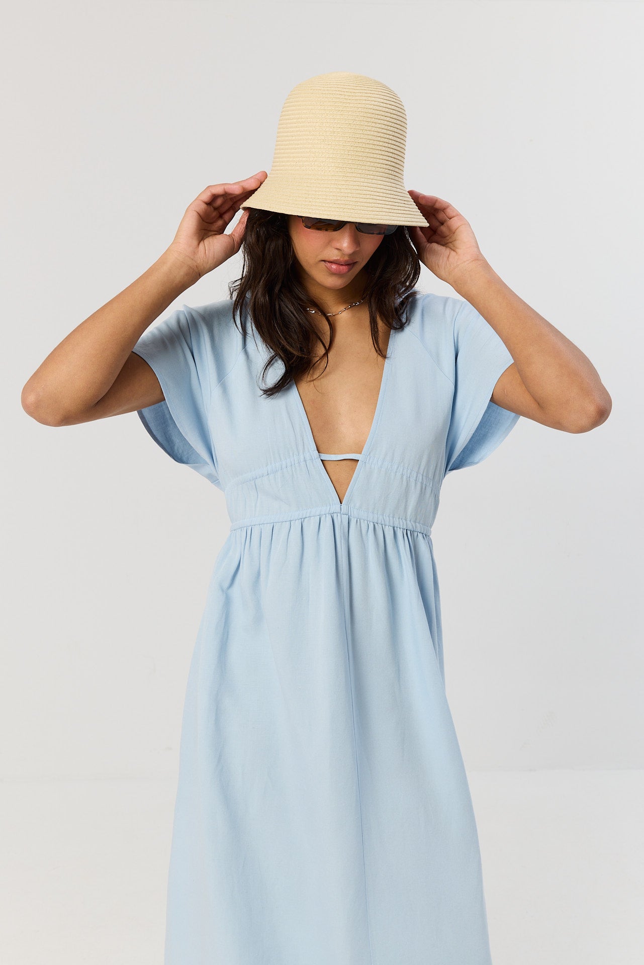 Sukienka Noah powder blue