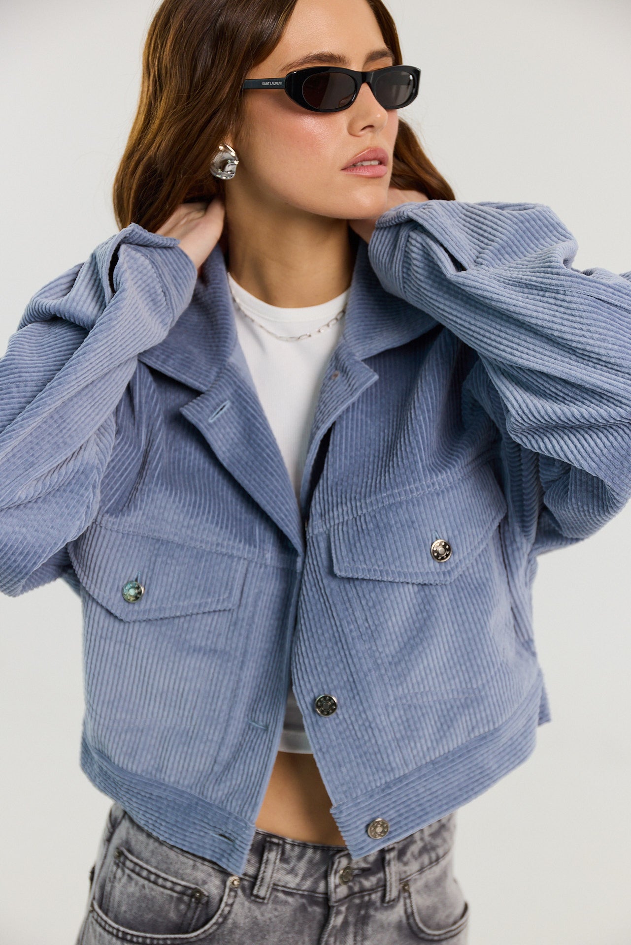 Kurtka Harper powder blue
