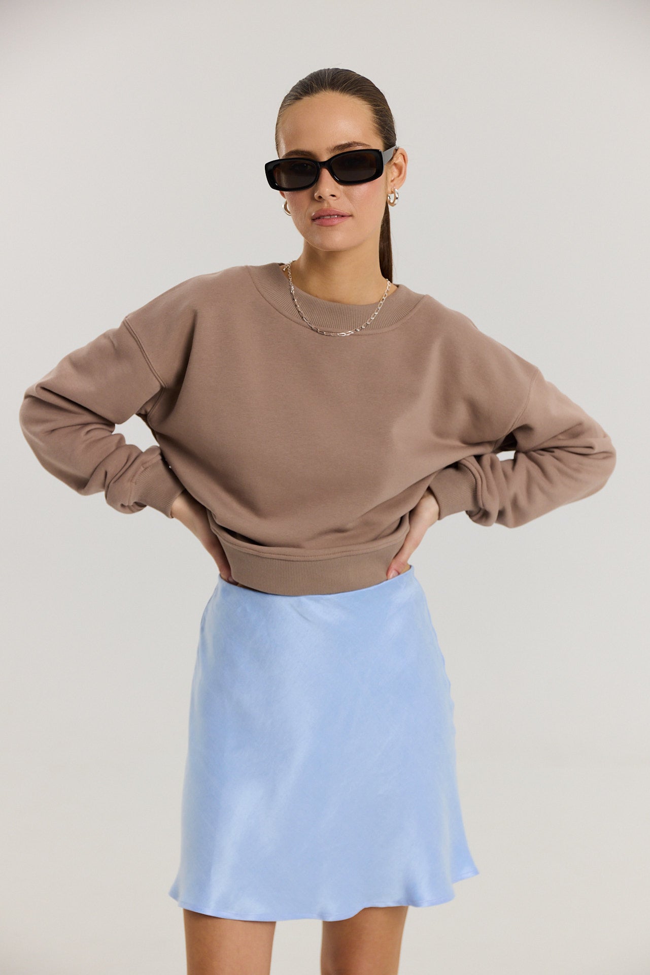 Spódnica Petra short powder blue