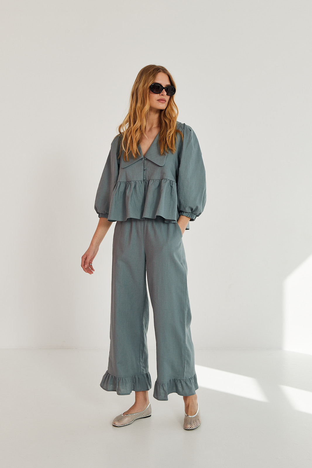 Spodnie Penny sea green