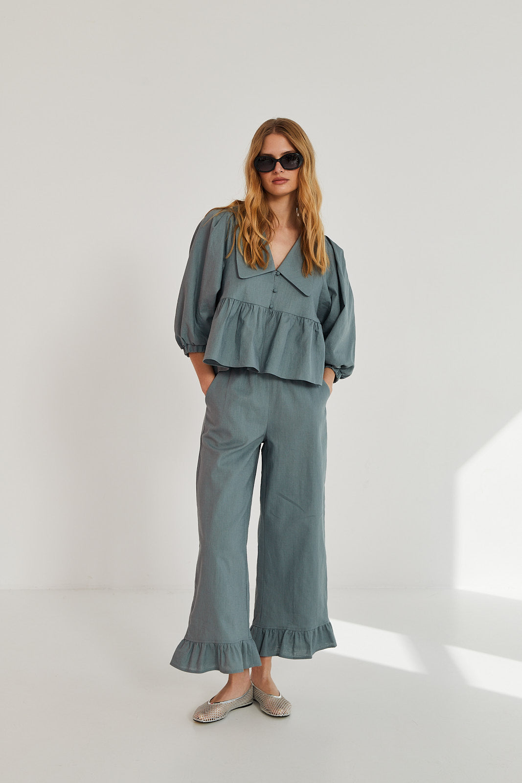 Spodnie Penny sea green