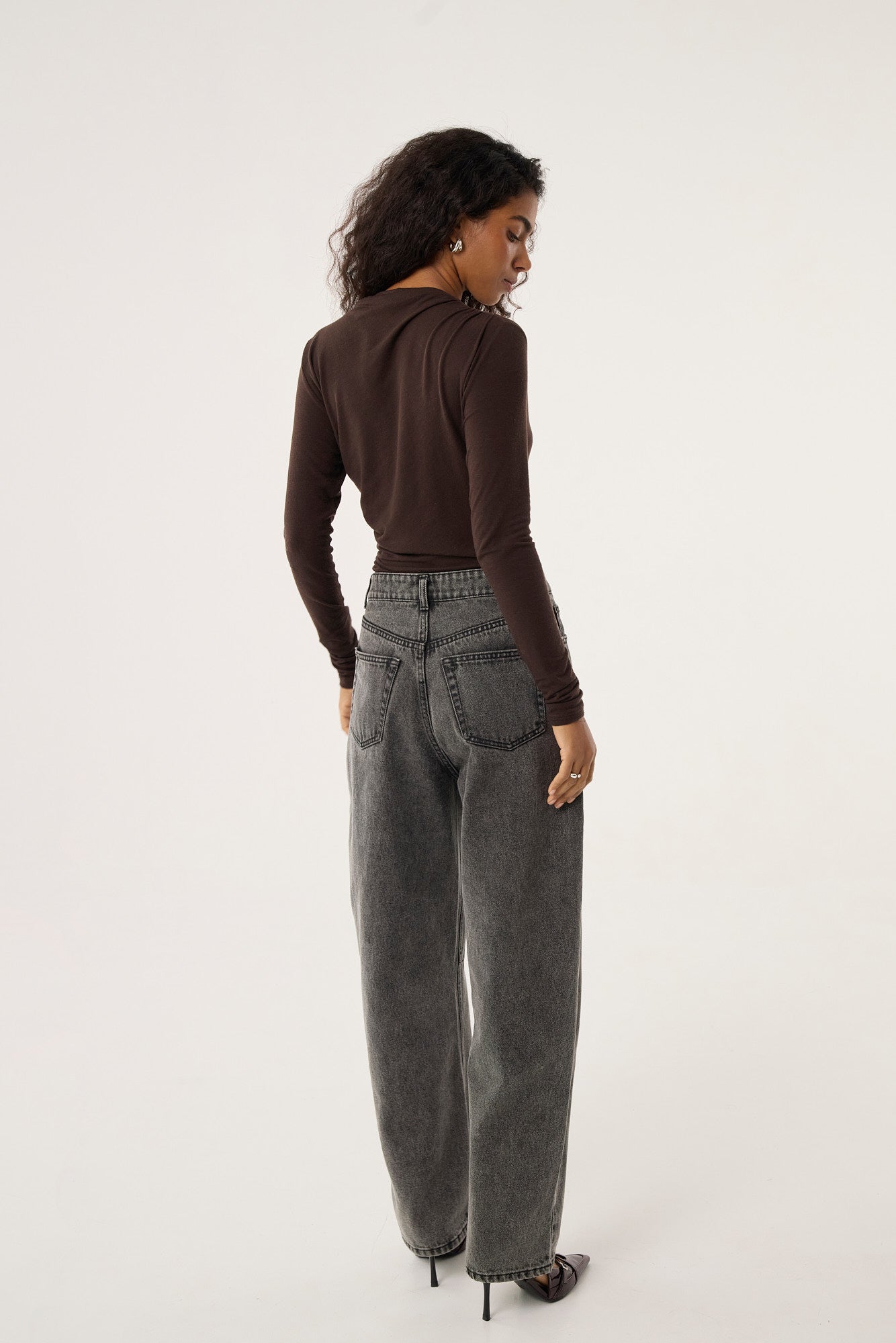 Jeansy Barrel grey