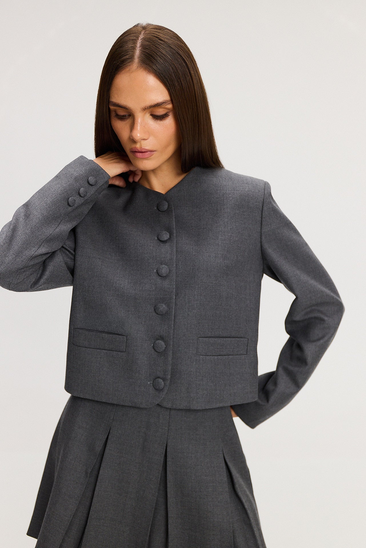 Spódnica Uma wool grey