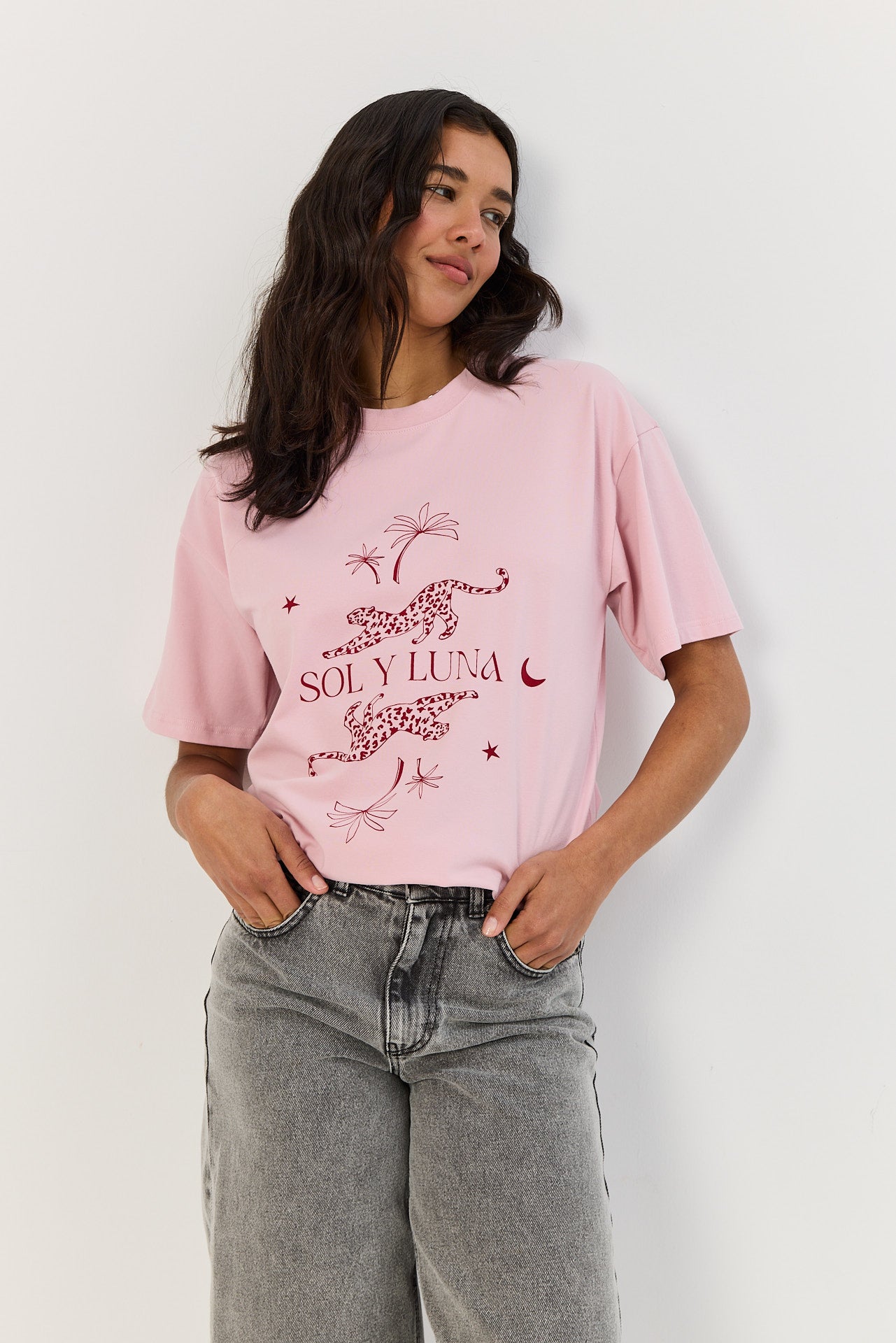 T-shirt Leo smoky pink