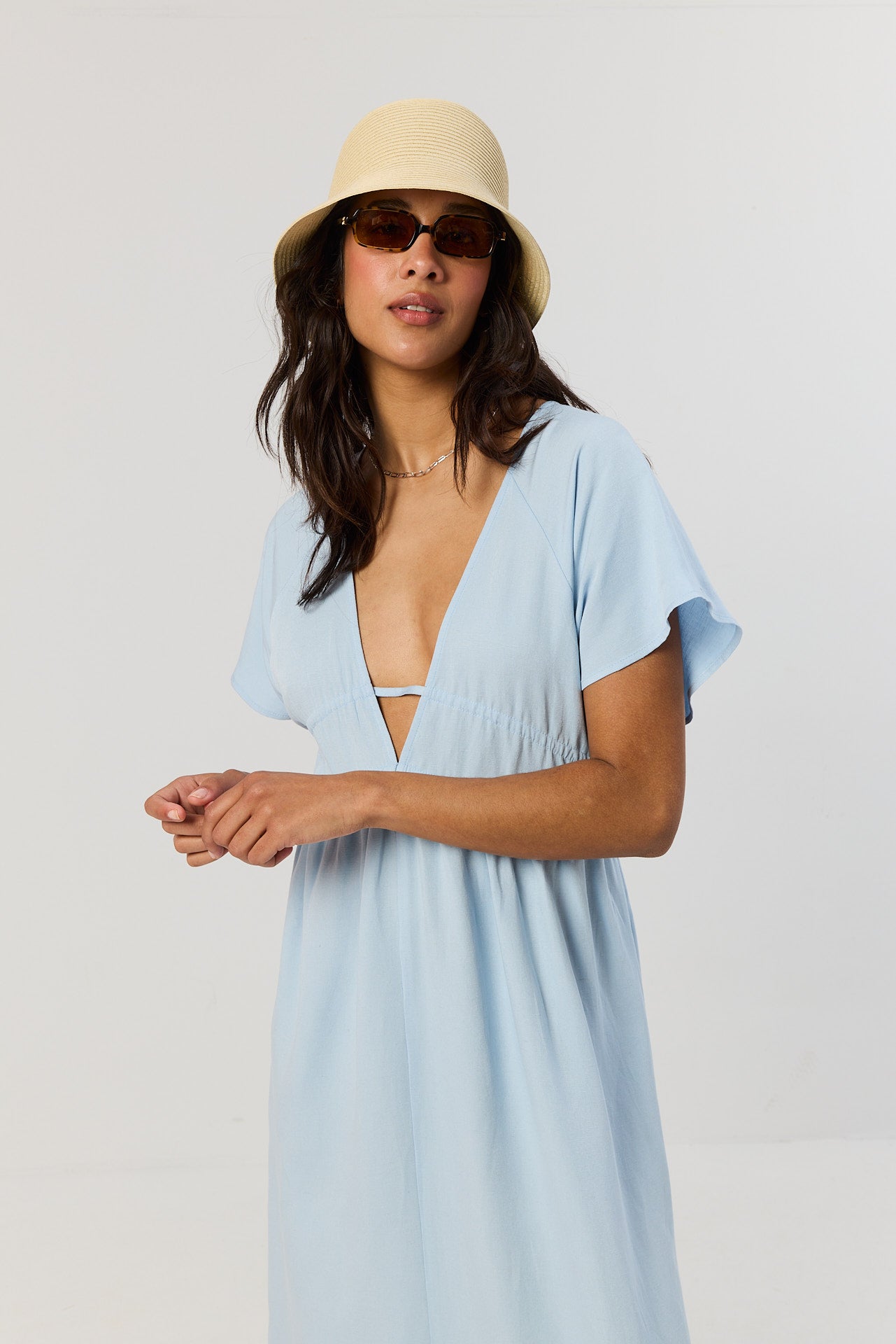 Sukienka Noah powder blue