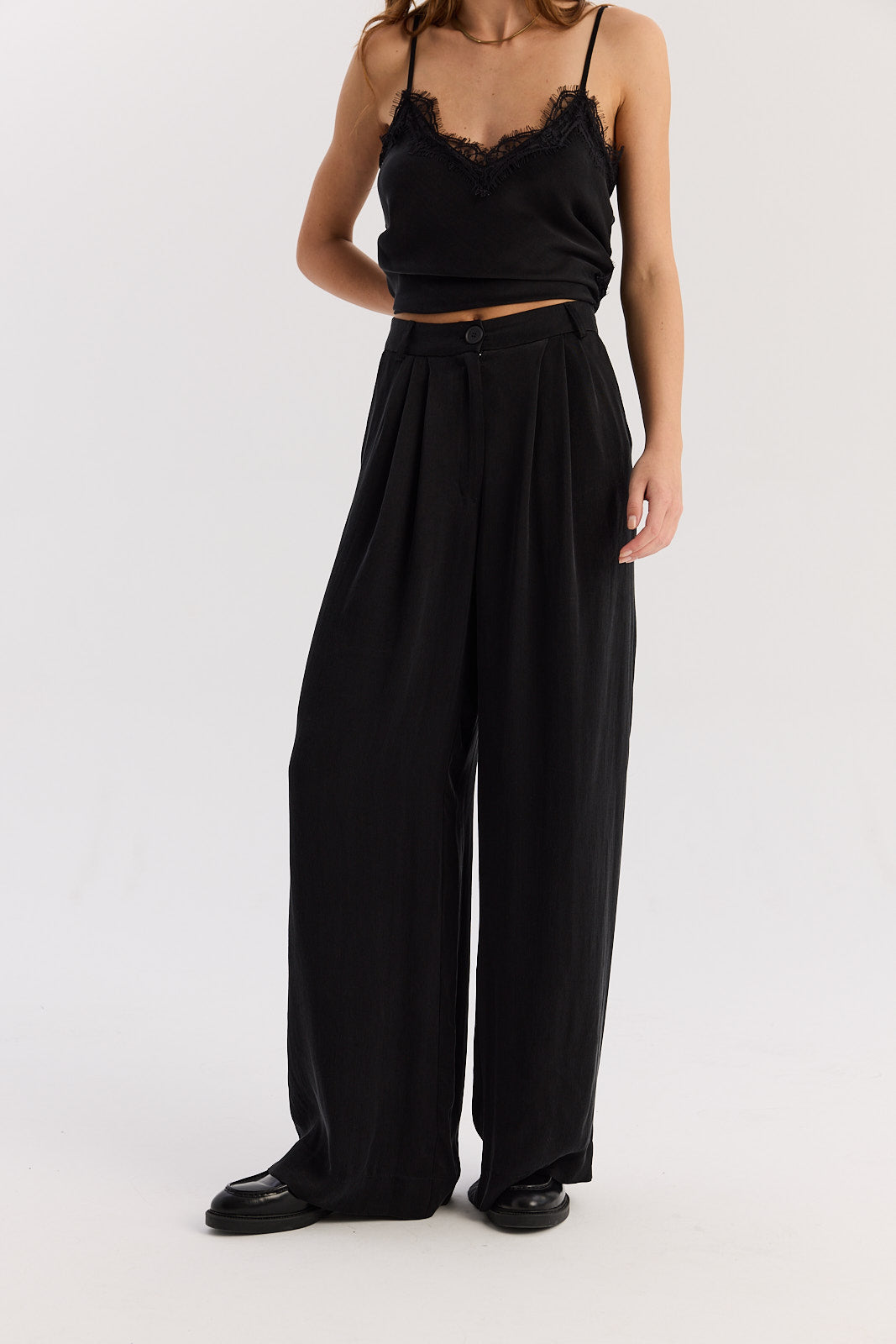 Spodnie Cupro black