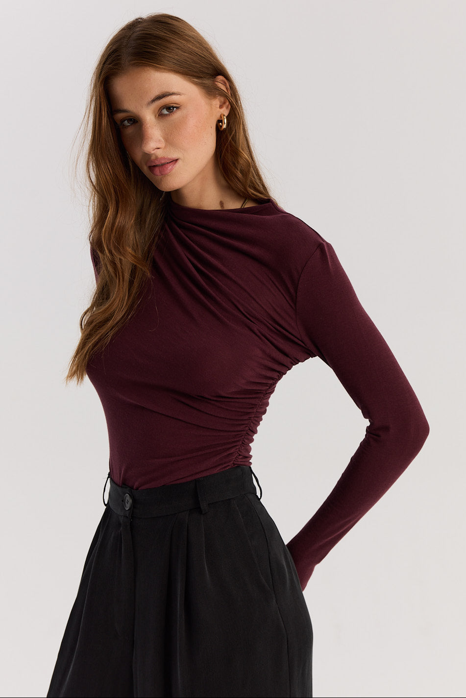 Spodnie Cupro black